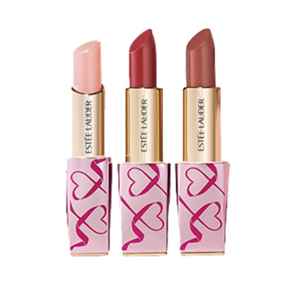 🎉 HOST PICK 🎉 Estée Lauder Pink Ribbon Limited Edition 3 Piece Lipstick Set